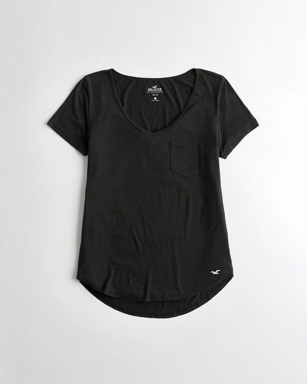Magliette Hollister Donna Must-Have Easy Nere Italia (890ECLMT)